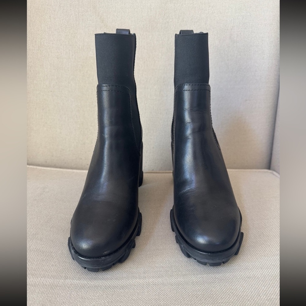 Rag & Bone Womens Shiloh High Leather Ankle Chelsea Boots black shoes size 38.5 - Picture 4 of 11